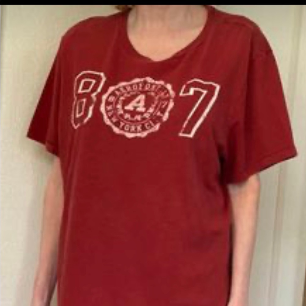 Aeropostale Men’s Vintage Look Burgundy T-shirt Size XXL